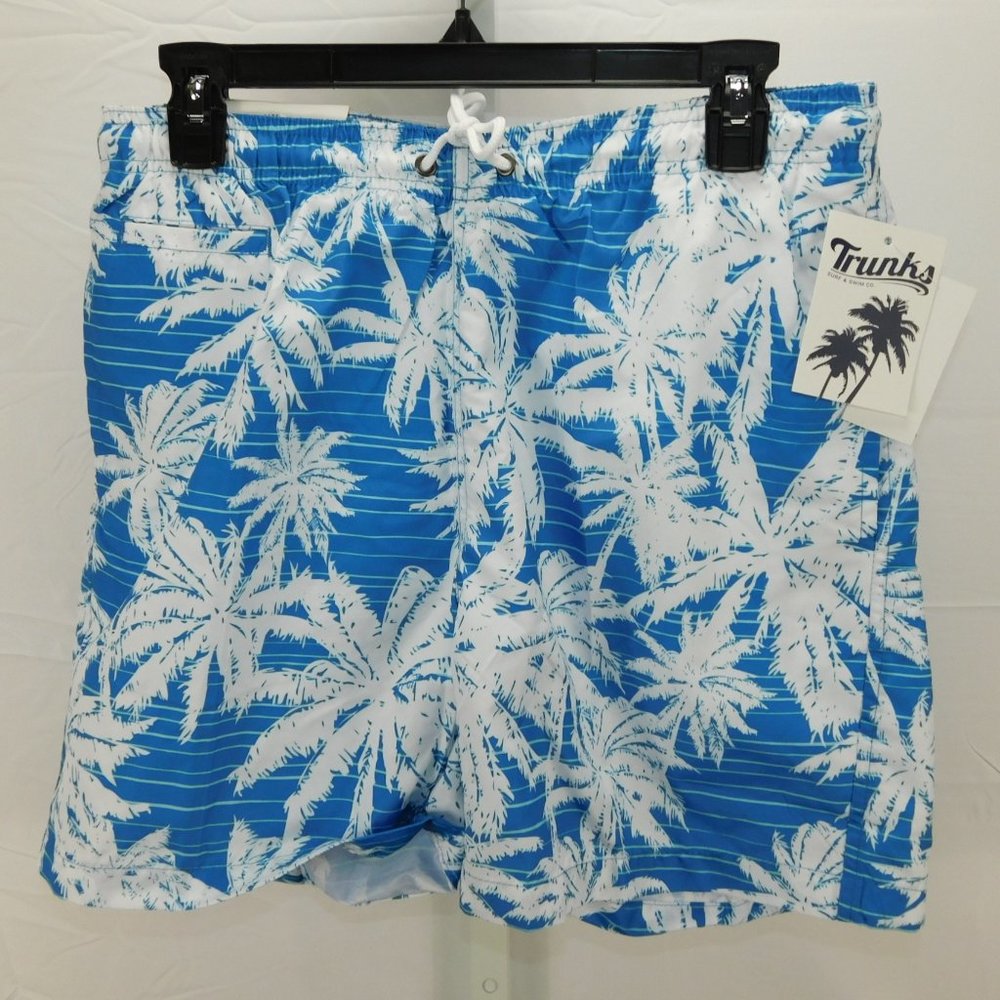 Trunks Sano Printed Drawstring Swim Shorts NWT M